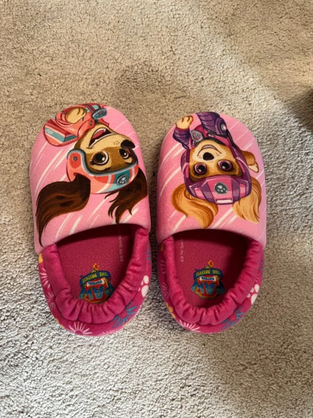 Girls‎ Paw Patrol Slippers Kids Size 9/10 (Previously Worn)